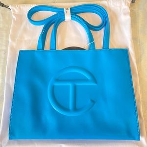 BRAND NEW TELFAR Medium Cyan Shopping Bag